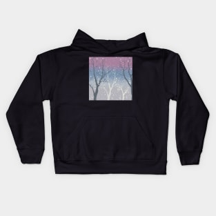 Winter Trees Kids Hoodie